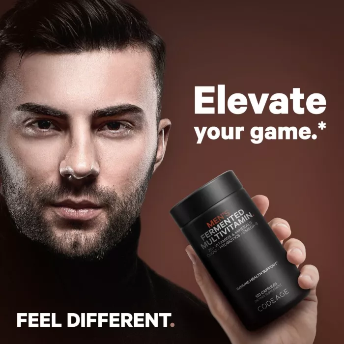 Codeage Men's Fermented Multivitamin, Formula Completa Pentru Sanatatea Intregului Organism, 120 Cps Codeage Men's Fermented Multivitamin, Formula Completa Pentru Sanatatea Intregului Organism, 120 Cps