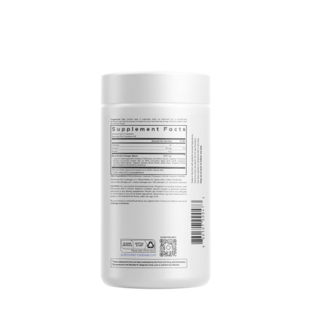 Codeage Bone Broth Collagen Peptides, Peptide Din Colagen De Tipul I, Ii & Iii Din Fiertura De Oase Cu Turmeric Si Ashwagandha, 180 Cps