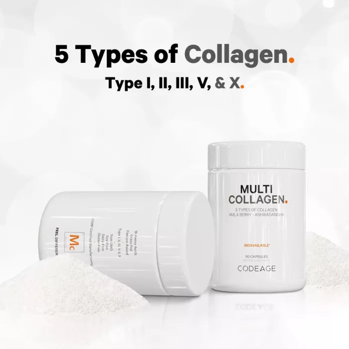 Codeage Hidrolyzed Multi Collagen, Colagen Hidrolizat, 90 Cps Codeage Hidrolyzed Multi Collagen, Colagen Hidrolizat, 90 Cps
