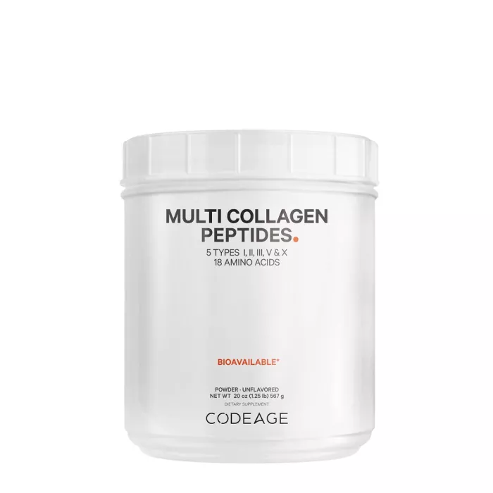 Codeage Hydrolyzed Multi Collagen - 5 Types Collagen Peptides, Colagen Hidrolizat Din 5 Surse Sub Forma De Peptide, Fara Aroma, 567 G Codeage Hydrolyzed Multi Collagen - 5 Types Collagen Peptides, Colagen Hidrolizat Din 5 Surse Sub Forma De Peptide, Fara Aroma, 567 G