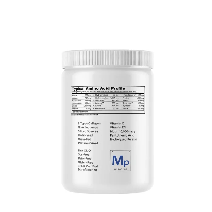 Codeage Platinum Multi Collagen Peptides, Peptide De Colagen Cu Biotina, Keratina Si Acid Hialuronic, 323 G Codeage Platinum Multi Collagen Peptides, Peptide De Colagen Cu Biotina, Keratina Si Acid Hialuronic, 323 G