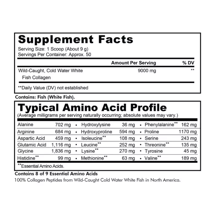 Codeage Wild-caught Marine Hydrolyzed Collagen Peptides Powder Type I And Iii, Colagen Marin Din Pesti Salbatici Tip I Si Iii, 450 G Codeage Wild-caught Marine Hydrolyzed Collagen Peptides Powder Type I And Iii, Colagen Marin Din Pesti Salbatici Tip I Si Iii, 450 G