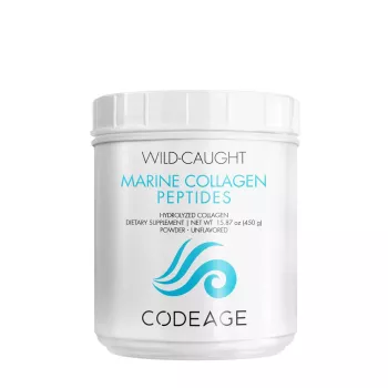 Codeage Wild-caught Marine Hydrolyzed Collagen Peptides Powder Type I And Iii, Colagen Marin Din Pesti Salbatici Tip I Si Iii, 450 G
