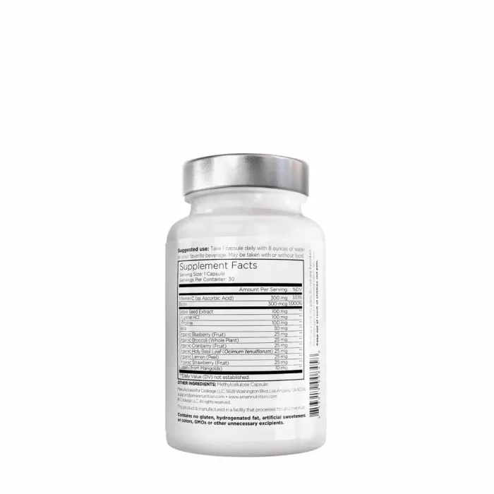 Codeage Amen Vegan Collagen Builder, Colagen Vegan Cu Biotina, Luteina Si Vitamina C, 30 Cps Codeage Amen Vegan Collagen Builder, Colagen Vegan Cu Biotina, Luteina Si Vitamina C, 30 Cps