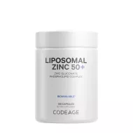 Codeage Liposomal Zinc 50+, Zinc Lipozomal 50+ Complex De Fosfolipide, 100 Cps