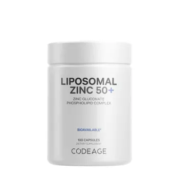 Codeage Liposomal Zinc 50+, Zinc Lipozomal 50+ Complex De Fosfolipide, 100 Cps