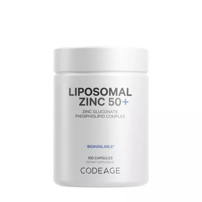 Codeage Liposomal Zinc 50+, Zinc Lipozomal 50+ Complex De Fosfolipide, 100 Cps Codeage Liposomal Zinc 50+, Zinc Lipozomal 50+ Complex De Fosfolipide, 100 Cps