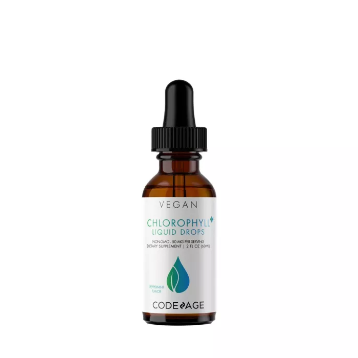 Codeage Chlorophyll Liquid Drops, Clorofila Lichida Cu Aroma De Menta, 60 Ml Codeage Chlorophyll Liquid Drops, Clorofila Lichida Cu Aroma De Menta, 60 Ml