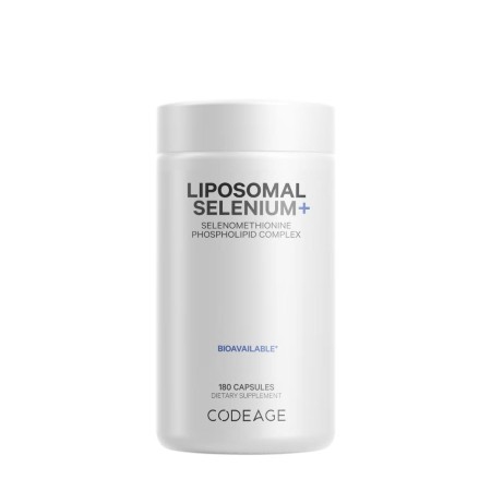 Codeage Liposomal Selenium+ Selenomethionine Phospholipid Complex, Seleniu Lipozomal Complex Cu Fosfolipide Din Selenomentionina, 180 Cps