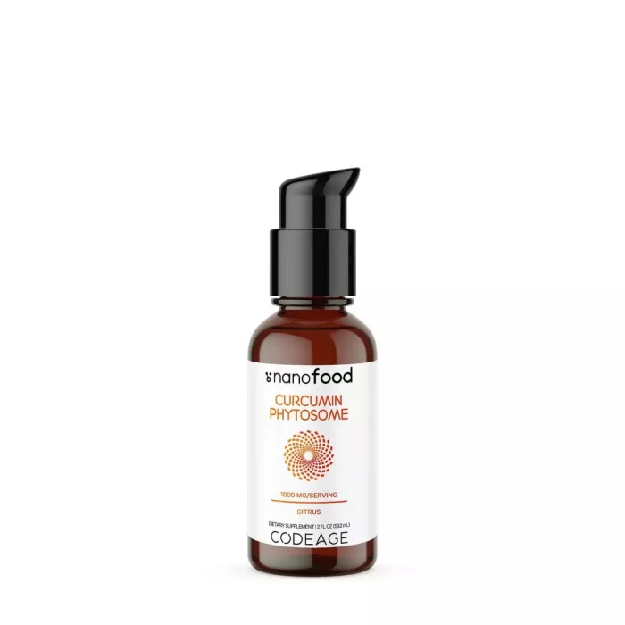 Codeage Nano Food Turmeric Phytosome, Turmeric Fitosom 1000 Mg Cu Aroma De Citrice, 59.2 Ml Codeage Nano Food Turmeric Phytosome, Turmeric Fitosom 1000 Mg Cu Aroma De Citrice, 59.2 Ml