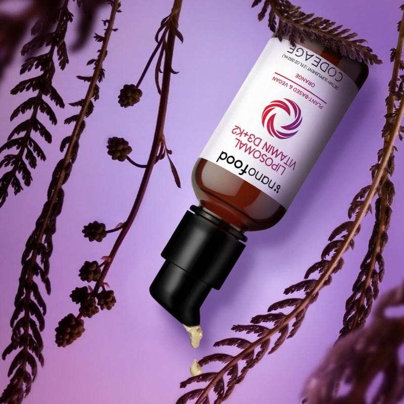 Codeage Liposomal Vitamin D3+k2 Orange Flavor, Vitamina D3+k2 Lipozomala Cu Aroma De Portocala, Formula Avansata Pentru Absorbtie Superioara, 59.2 Ml