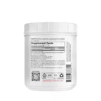 Codeage Liposomal L-glutamine Powder, L-glutamina Lipozomala Pentru Sustinerea Sanatatii Musculare Si Digestive, Fara Aroma, 472.5 G