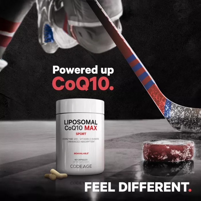 Codeage Liposomal Coq10 Max, Coenzima Q-10 Lipozomala, 60 Cps Codeage Liposomal Coq10 Max, Coenzima Q-10 Lipozomala, 60 Cps