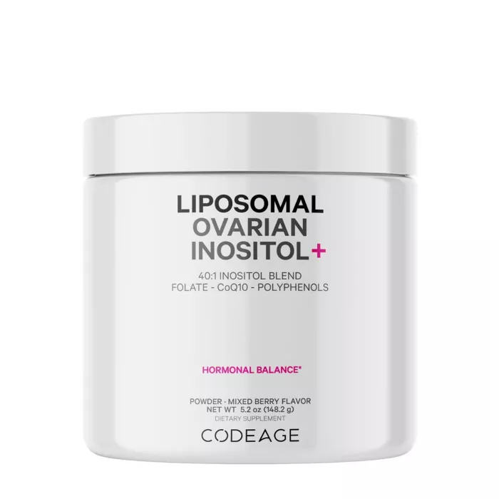 Codeage Liposomal Ovarian Inositol+ - Mixed Berry , Myo-inozitol Ovarian Cu Coenzima Q10 Cu Aroma De Fructe De Padure, 148.2 G Codeage Liposomal Ovarian Inositol+ - Mixed Berry , Myo-inozitol Ovarian Cu Coenzima Q10 Cu Aroma De Fructe De Padure, 148.2 G