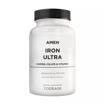 Codeage Amen Iron Ultra, Formula Cu Fier Si Vitamine, 60 Cps