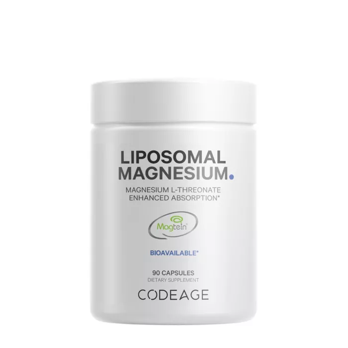 Codeage Liposomal Magnesium L-threonate, Magneziu L-treonat Liposomal Cu Fosfolipide - Formula Avansata Pentru Absorbtie Superioara, 90 Cps Codeage Liposomal Magnesium L-threonate, Magneziu L-treonat Liposomal Cu Fosfolipide - Formula Avansata Pentru Absorbtie Superioara, 90 Cps