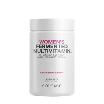 Codeage Women’s Fermented Multivitamin, Multivitamine Fermentate Pentru Femei Cu Coq10, Probiotice, Omega 3, 120 Cps