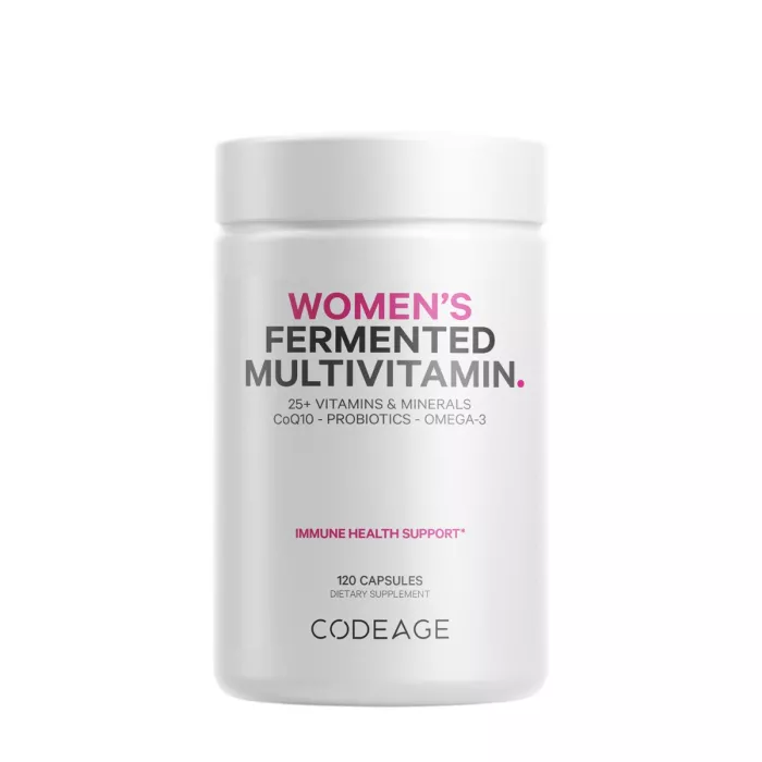 Codeage Women’s Fermented Multivitamin, Multivitamine Fermentate Pentru Femei Cu Coq10, Probiotice, Omega 3, 120 Cps Codeage Women’s Fermented Multivitamin, Multivitamine Fermentate Pentru Femei Cu Coq10, Probiotice, Omega 3, 120 Cps