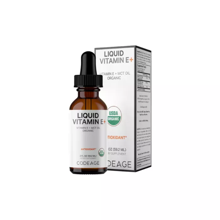 Codeage Liquid Vitamin E And Mct Oil, Formula Pentru Vitalitate Zilnica Si Echilibru Metabolic, 59.2 Ml