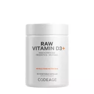 Codeage Raw Vitamin D3, Vitamina D3 (5000 Iu) Naturala Din Saccharomyces Cerevisiae, 60 Cps