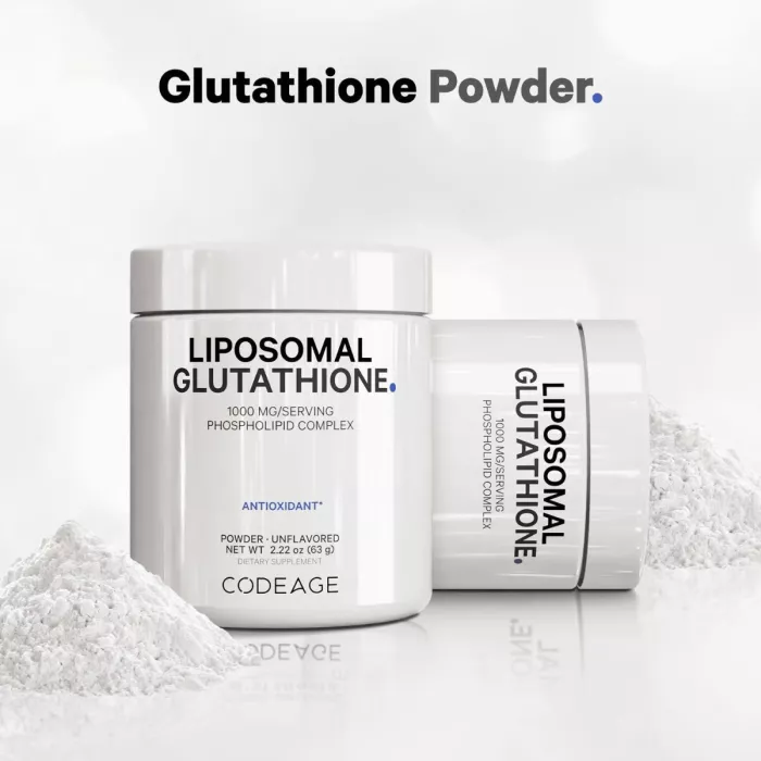 Codeage Liposomal Glutathione, Glutation Lipozomal Pudra 1000 Mg, 63g Codeage Liposomal Glutathione, Glutation Lipozomal Pudra 1000 Mg, 63g