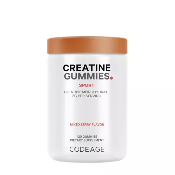 Codeage Creatine Gummies 5g, Jeleuri Delicioase Cu Creatina Pentru Energie Si Performanta Musculara, Cu Aroma De Fructe De Padure, 120 Jeleuri
