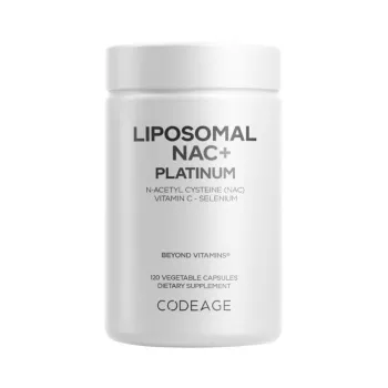 Codeage Liposomal Nac+ Platinum, Suport Avansat Pentru Detoxifiere Si Imunitate, 120 Cps