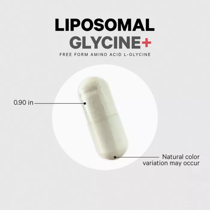 Codeage Liposomal Glycine+, Glicina Lipozomala Pentru Somn, Regenerare Si Sanatate Cognitiva, 180 Cps