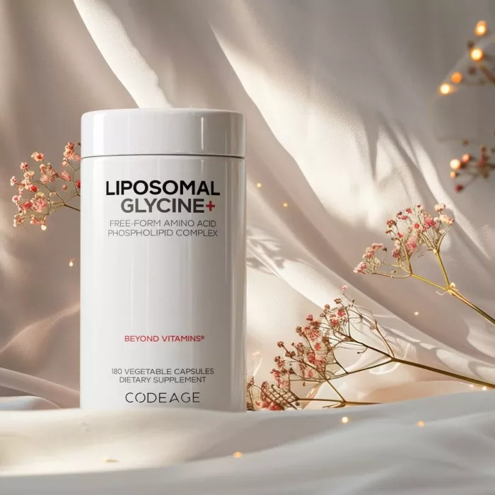 Codeage Liposomal Glycine+, Glicina Lipozomala Pentru Somn, Regenerare Si Sanatate Cognitiva, 180 Cps