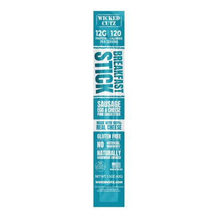 Wicked Cutz Sausage Egg & Cheese Stick, Baton Cu Carnacior, Oua Si Branza, 42 G