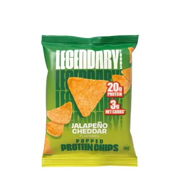 Legendary Foods Popped Protein Chips With Jalapeno Cheddar Flavor, Chipsuri Proteice Cu Aroma De Jalapeno Si Branza Cheddar, 34 G