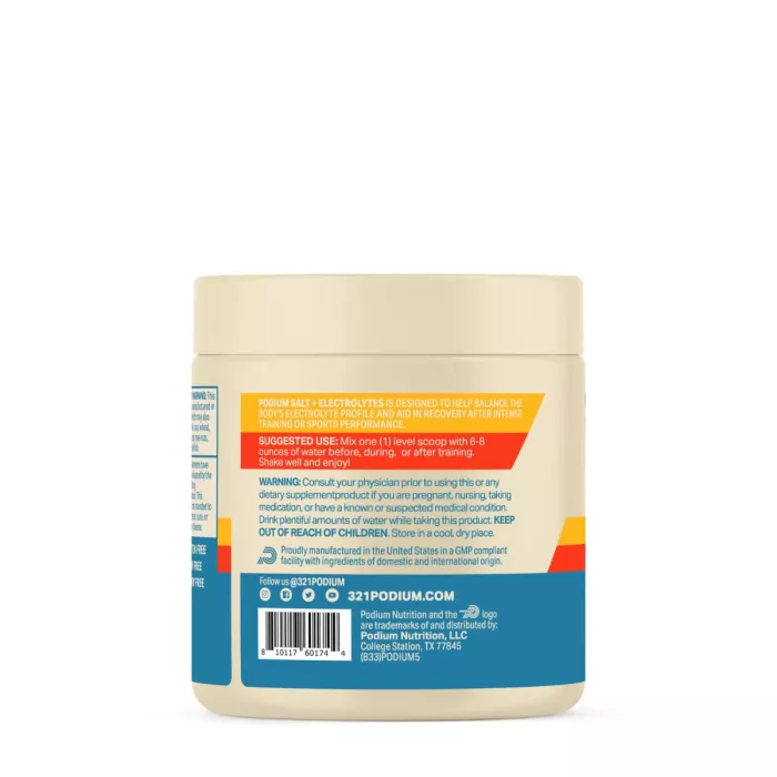 Podium Salt + Electrolytes, Supliment Electrolitic Pentru Sport Si Hidratare Intensa, Aroma Capsuni, 162 G Podium Salt + Electrolytes, Supliment Electrolitic Pentru Sport Si Hidratare Intensa, Aroma Capsuni, 162 G