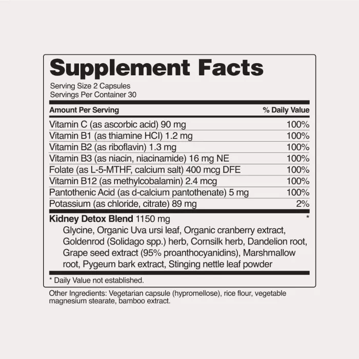 Snap Supplements, Kidney Health, Formula Avansata Pentru Sustinerea Functiei Renale, 60 Cps