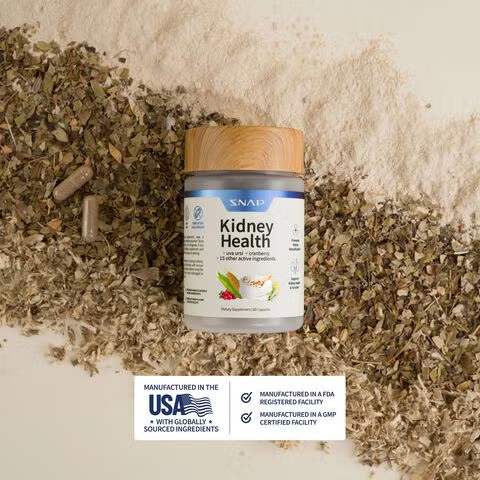 Snap Supplements, Kidney Health, Formula Avansata Pentru Sustinerea Functiei Renale, 60 Cps