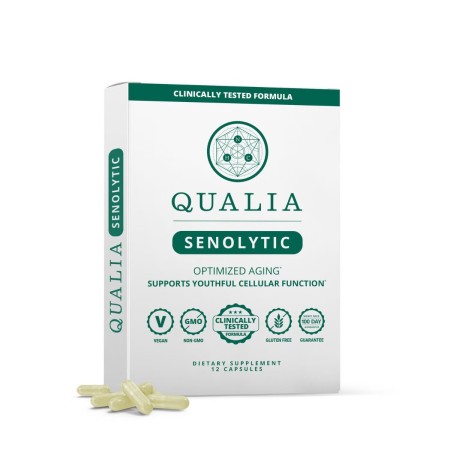 Qualia Life Sciences, Qualia Senolytic, Supliment Avansat Pentru Sanatate Celulara Si Longevitate, 12 Cps