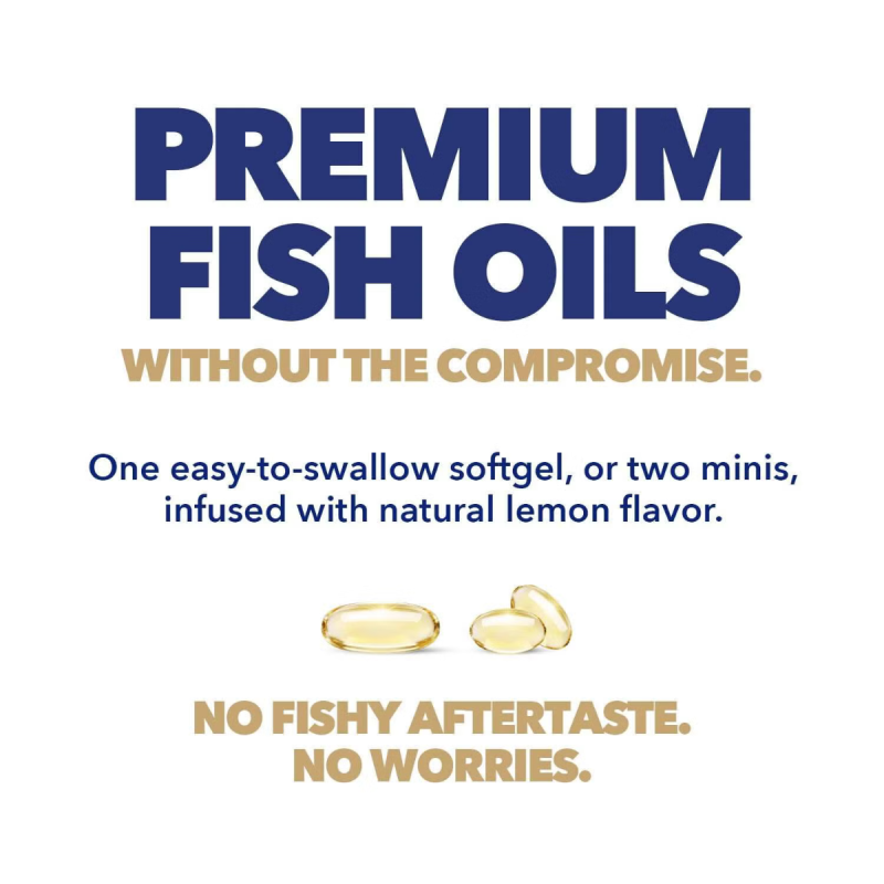 Gnc Triple Strength Fish Oil, Ulei De Peste, 1000 Mg Omega-3 Epa Si Dha, 60 Cps