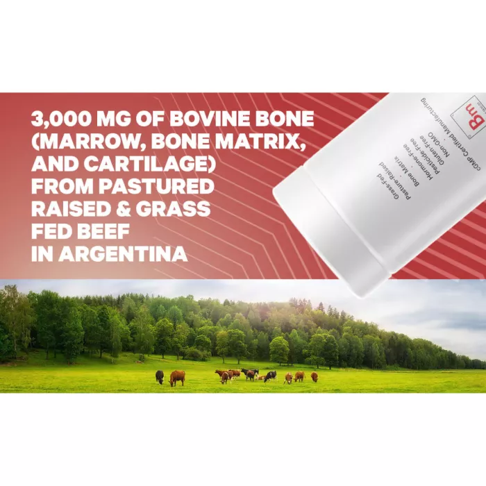 Codeage Grass-fed Bone Marrow, 3000 Mg Bone Extract, Extract De Maduva Osoasa De La Animale Hranite Cu Iarba, 3000 Mg Extract Osos, 180 Cps