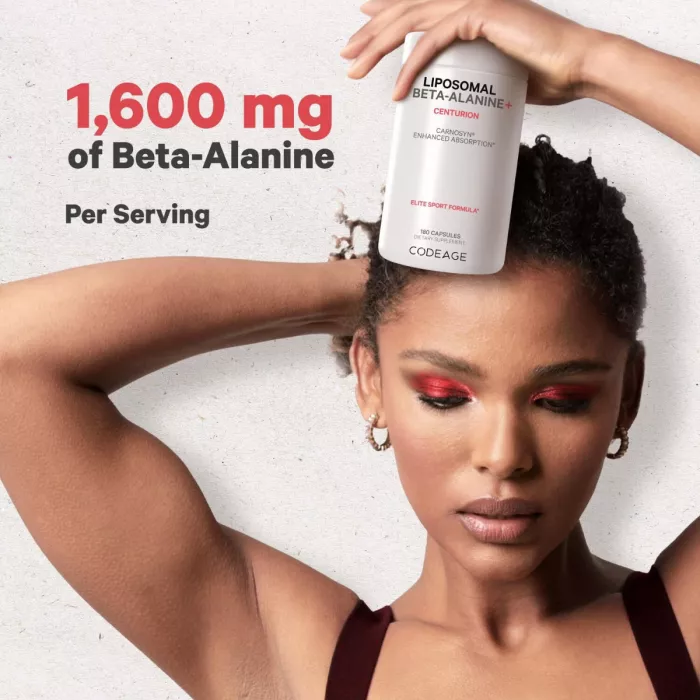 Codeage Liposomal Beta-alanine+ Carnosyn, Beta-alanina Lipozomala+ Cu Carnosyn, 180 Cps