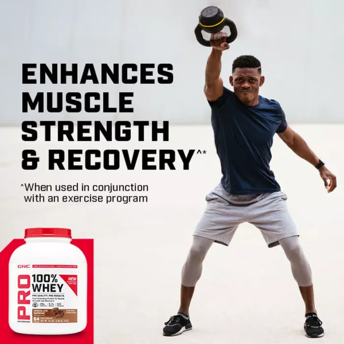 Gnc Pro Performance 100% Whey, Proteina Din Zer Cu Aroma De Vanilie, Testata Antidoping, 1969 G