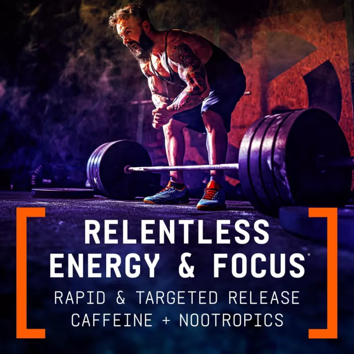 Beyond Raw Lit V2 Pre-workout With Crisp Blue Raspberry Flavor, Pre-workout Cu Aroma De Zmeura Albastra, 479.7 G