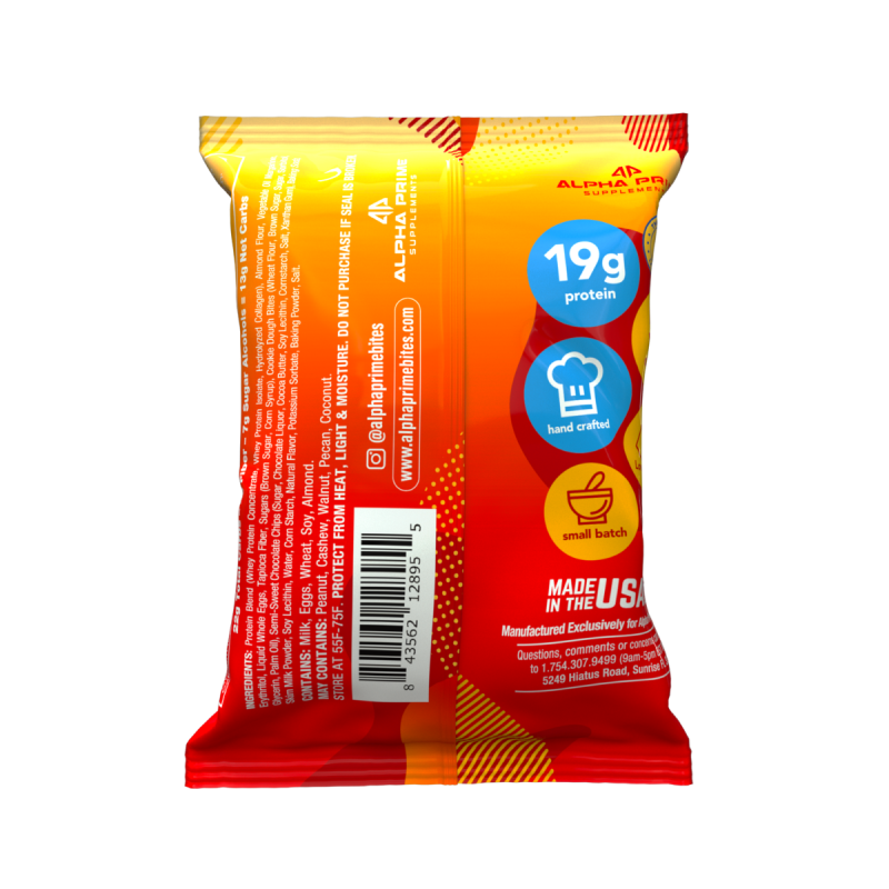 Alpha Prime Prajitura Proteica Cu Aroma De Aluat De Biscuiti, 65g