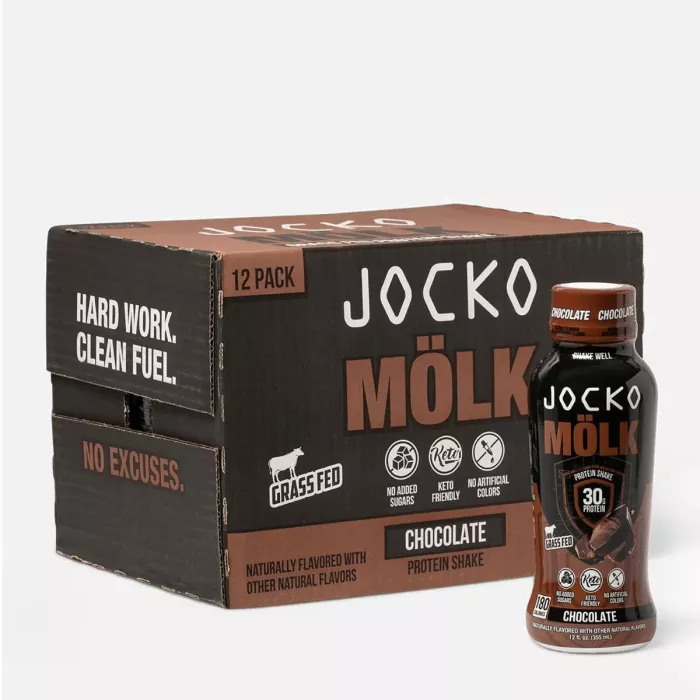 Jocko Molk Protein Shake With Chocolate Flavor, Shake Proteic Cu Aroma Ciocolata, 355 Ml