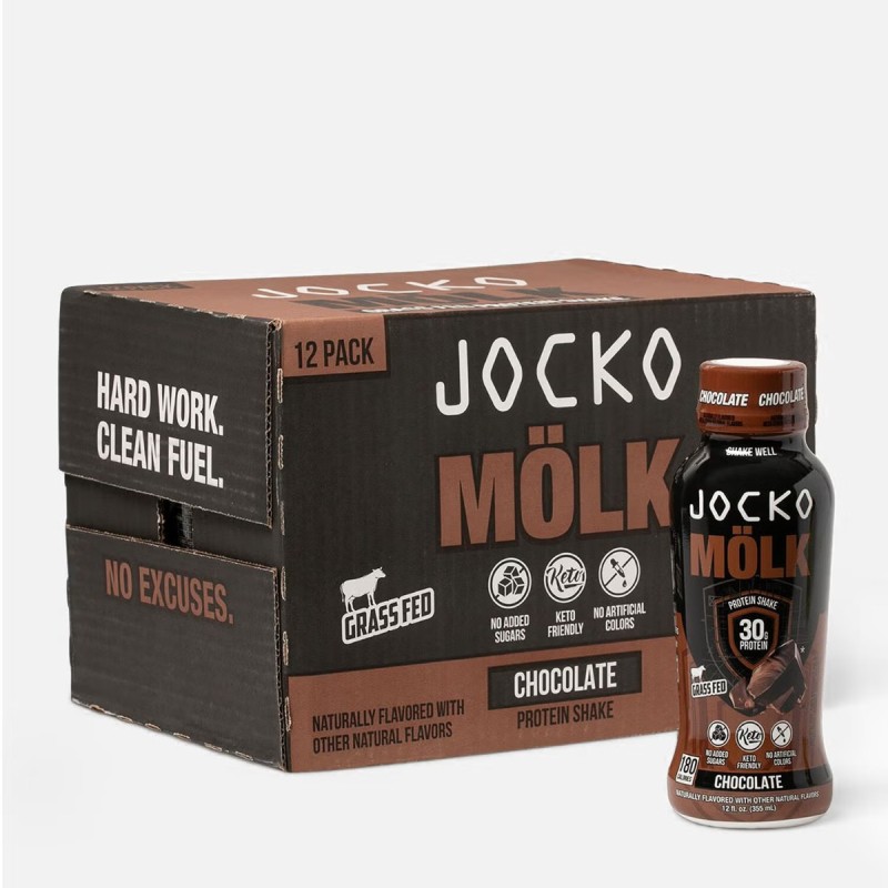 Jocko Molk Protein Shake With Chocolate Flavor, Shake Proteic Cu Aroma Ciocolata, 355 Ml