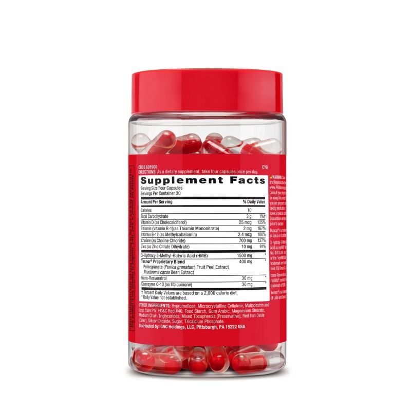 Gnc Mega Men Ultra Testosterone, Formula Avansata Pentru Cresterea Testosteronului Liber Si Total, 120 Cps