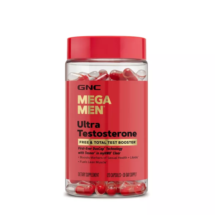 Gnc Mega Men Ultra Testosterone, Formula Avansata Pentru Cresterea Testosteronului Liber Si Total, 120 Cps Gnc Mega Men Ultra Testosterone, Formula Avansata Pentru Cresterea Testosteronului Liber Si Total, 120 Cps