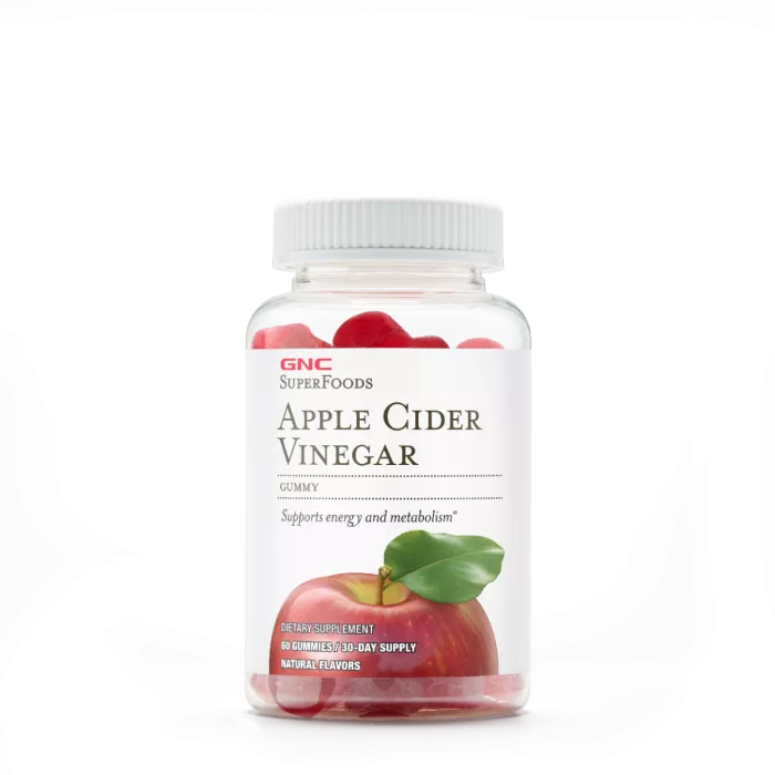 Gnc Superfoods Apple Cider Vinegar, Otet Din Cidru De Mere, 60 Jeleuri Gnc Superfoods Apple Cider Vinegar, Otet Din Cidru De Mere, 60 Jeleuri