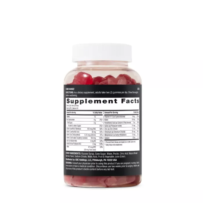Gnc Mega Men Complex De Multivitamine Pentru Barbati Cu Aroma De Fructe De Padure, 120 Jeleuri Gnc Mega Men Complex De Multivitamine Pentru Barbati Cu Aroma De Fructe De Padure, 120 Jeleuri