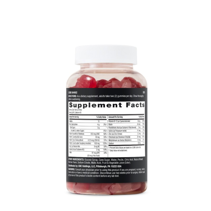 Gnc Mega Men Complex De Multivitamine Pentru Barbati Cu Aroma De Fructe De Padure, 120 Jeleuri