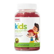 Gnc Milestones Kids Gummy Omega+dha For Kids 2-12, Jeleuri Cu Omega Dha Pentru Dezvoltarea Cognitiva Si Sanatatea Ochilor La Copii, Cu Aroma Naturala De Fructe De Padure Si Lamaie, 120 Jeleuri