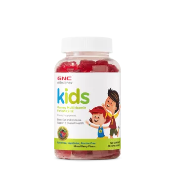 Gnc Milestones Kids Multivitamin Gummy, Multivitamine Pentru Copii 2-12 Ani Cu Aroma De Fructe De Padure, 120 Jeleuri Gnc Milestones Kids Multivitamin Gummy, Multivitamine Pentru Copii 2-12 Ani Cu Aroma De Fructe De Padure, 120 Jeleuri